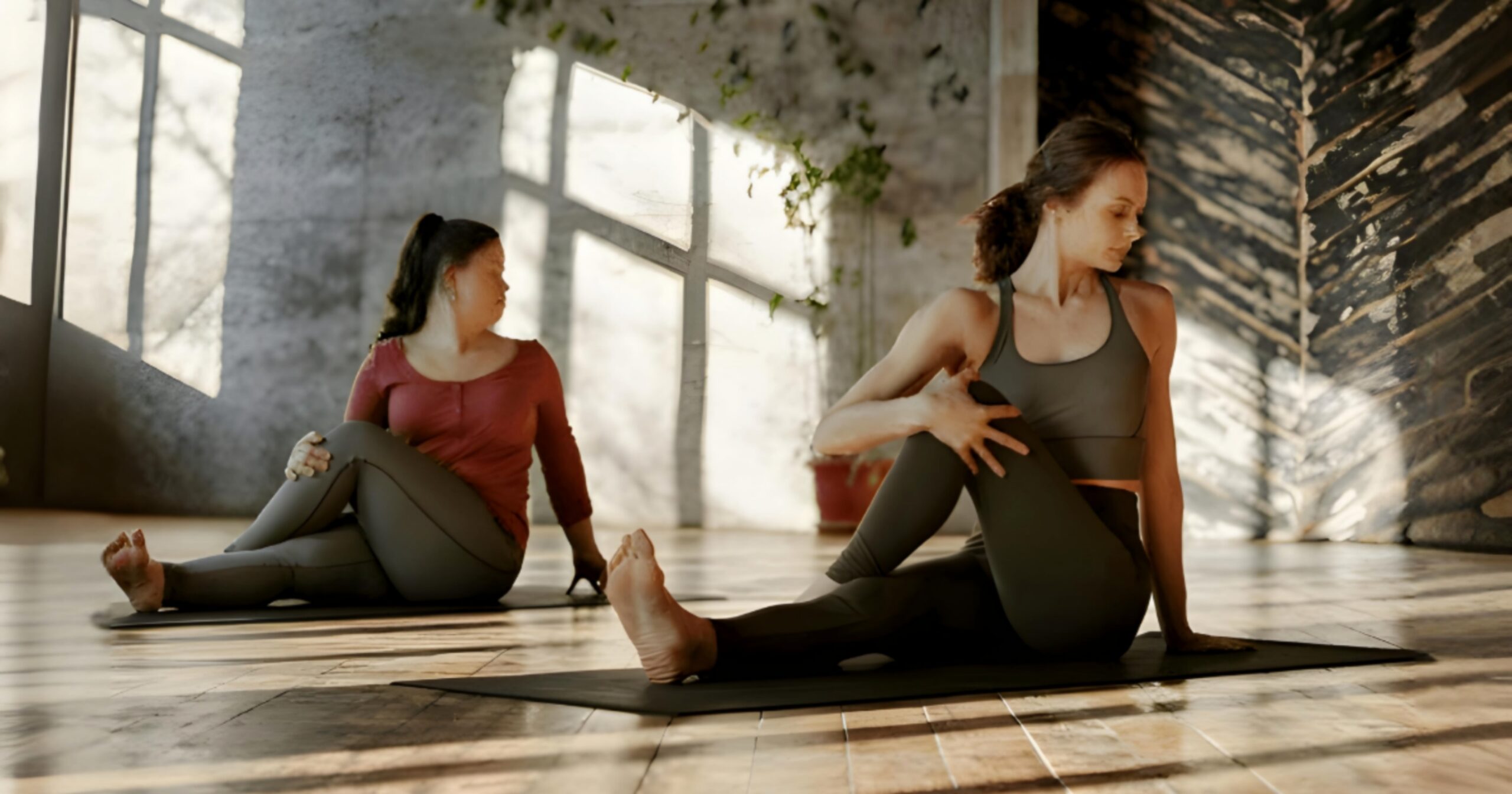 Half Lord of the Fishes Pose is a seated spinal twist that releases tension in the back and spine.