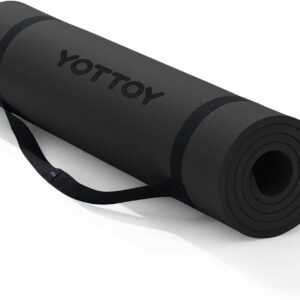 Thick Non-Slip Yoga Mat with Strap