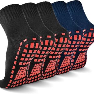 5 Pairs Non-Slip Grippy Yoga Socks