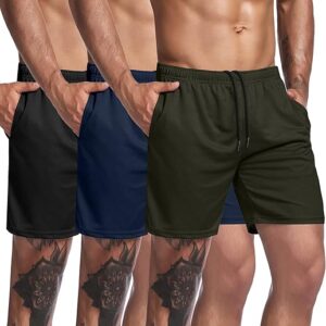 COOFANDY Men's 3 Pack Gym Shorts