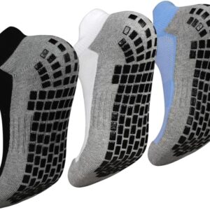 ELUTONG Men's Non-Slip Ankle Socks