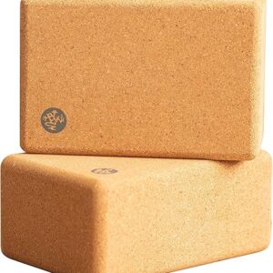 Manduka Cork Yoga Block - Lightweight, Firm