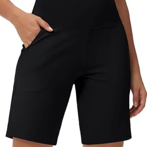 Women's High Waisted Bermuda Workout Shorts