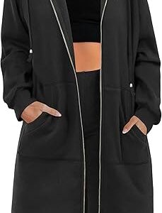 Zeagoo Women's Oversized Fleece Hoodie Jacket