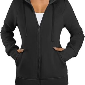 Zip-Up Fleece Hoodie with Pockets